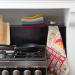 Toalla de cocina Curl 100% algodn marfil