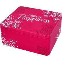 Capsa Things Happiness metall 21x19 cm