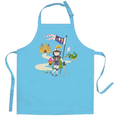 Delantal de cocina infantil Caballero y Dragn