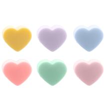 6x Marcadores de copas Corazones silicona