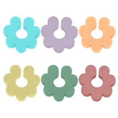 6x Marcadores de copas flores silicona