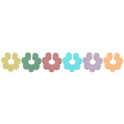 6x Marcadores de copas flores silicona