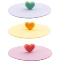 Tapa silicona para vaso y taza Corazones