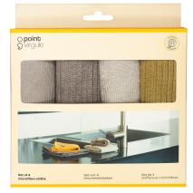 Set 4 Trapos de cocina microfibra 32x31 cm