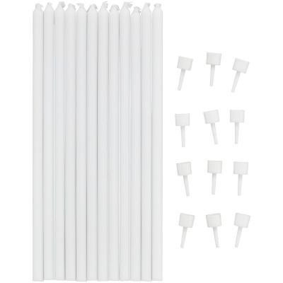 Velas blancas Extra largas x12