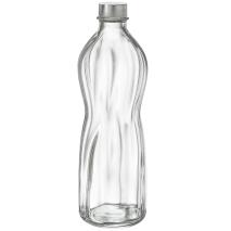 Botella cristal Aqua tap�n rosca 1 L