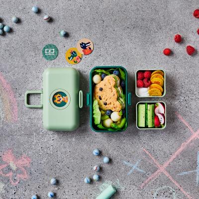 Fiambrera infantil Monbento Tresor green forest