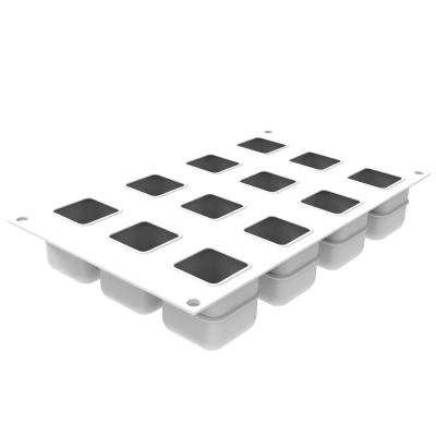 Molde silicona 3D Cubo 85 ml x12