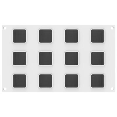 Molde silicona 3D Cubo 85 ml x12