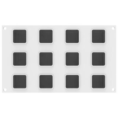 Molde silicona 3D Cubo 85 ml x12