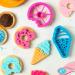 Set 2 cortadores galletas plstico Helados
