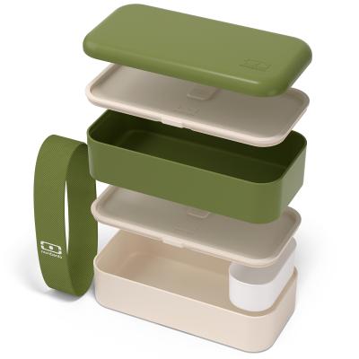 Fiambrera doble Monbento Olive recycled