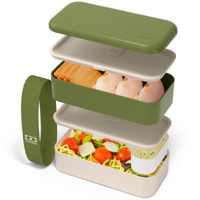 Fiambrera doble Monbento Olive recycled