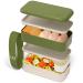 Fiambrera doble Monbento Olive recycled