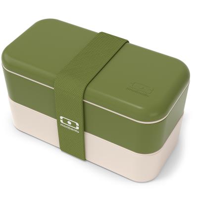Fiambrera doble Monbento Olive recycled
