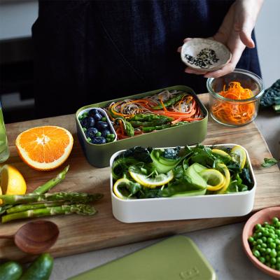 Fiambrera doble Monbento Olive recycled