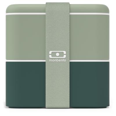 Fiambrera Monbento square 1,7 L doble verde