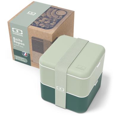 Fiambrera Monbento square 1,7 L doble verde