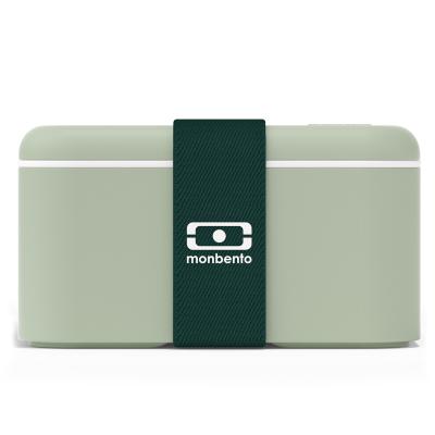 Fiambrera Monbento square 1,7 L doble verde