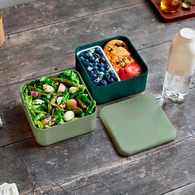 Fiambrera Monbento square 1,7 L doble verde