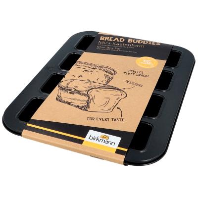 Molde x8 mini pan 9x6 cm met�lico