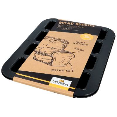 Molde x8 mini pan 9x6 cm met�lico