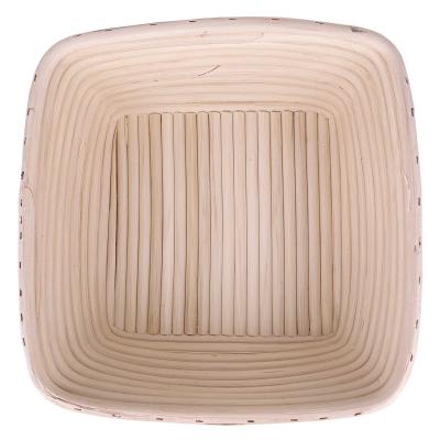 Banetton de levado pan cuadrado 25 cm con tela