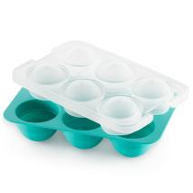 Molde 6 cubitos esfera XL con tapa