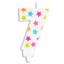 Vela aniversario Stars nmero 7