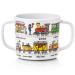 Taza infantil con dos asas Trenes