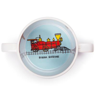 Taza infantil con dos asas Trenes