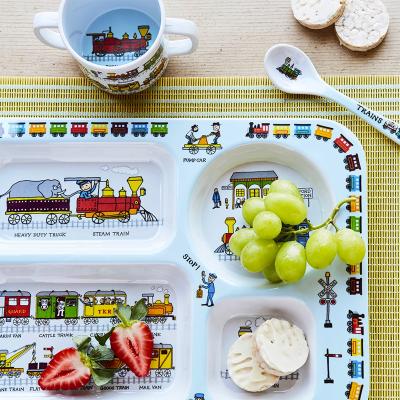 Taza infantil con dos asas Trenes