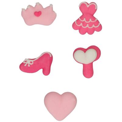 Set 8 decoraciones de azcar Princesa