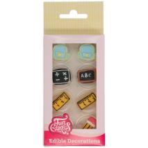 Set 8 decoraciones de azcar Back to School