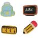 Set 8 decoraciones de azcar Back to School