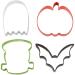 Set 4 cortadores de galletas Halloween
