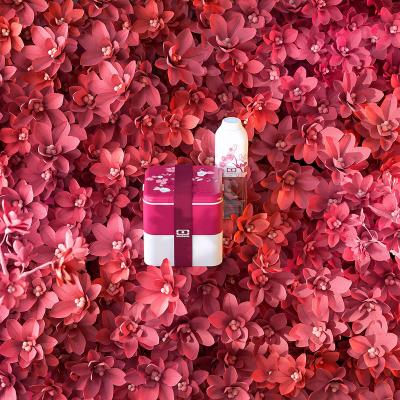 Fiambrera doble Monbento square 1,7 L Magnolia