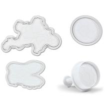 Set 3 talladors fondant amb expulsor Futbol