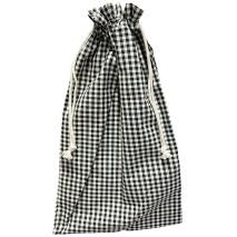 Bolsa para pan Vichy negro