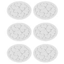 Set 6 tapetes decorativos silicona Mini Love Decor