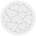 Set 6 tapetes decorativos silicona Mini Love Decor