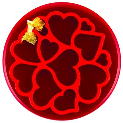 Set 6 tapetes decorativos silicona Mini Love Decor