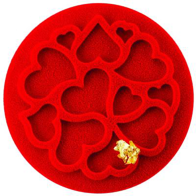 Set 6 tapetes decorativos silicona Mini Love Decor