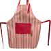 Delantal antimanchas Lino Dandy rojo