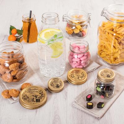 Tarro conservas cristal con tapa 4 estaciones