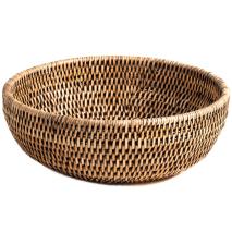Cesto frutero rattan redondo 24 cm