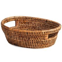 Cistell rattan oval 23x18 cm