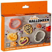 Set 2 cortadores galletas y 4 plantillas Halloween