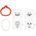 Set 2 cortadores galletas y 4 plantillas Halloween