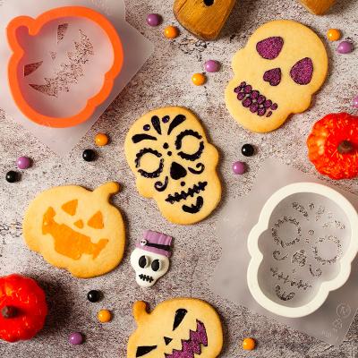 Set 2 cortadores galletas y 4 plantillas Halloween
